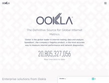 Tablet Screenshot of ookla.com